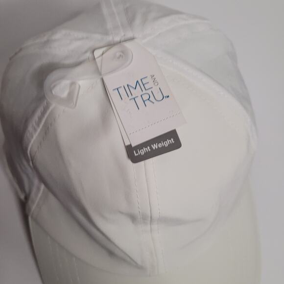 Time and Tru White Adjustable Baseball Hat - Women's - Picture 2 of 9